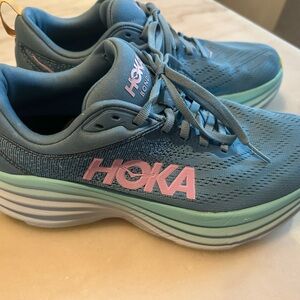 HOKA Bondi 8 Women’s Running Shoes Size 8D Wide Like New